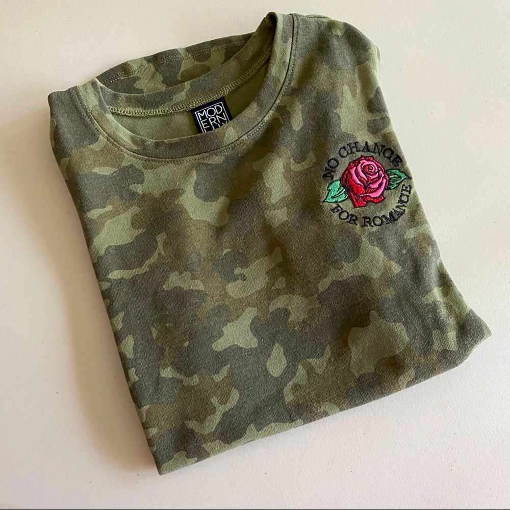 Camo muscle tank with decal